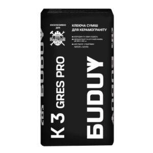 БUDUY K 3 GRES PRO C2T (EN 12004) КЛЕЙОВА СУМІШ ДЛЯ КЕРАМОГРАНІТУ (25кг)