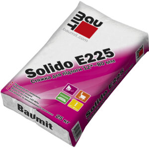 Стяжка для підлоги Baumit Solido E 225, 25 МПа, 12-80 мм, 25кг, 1/54